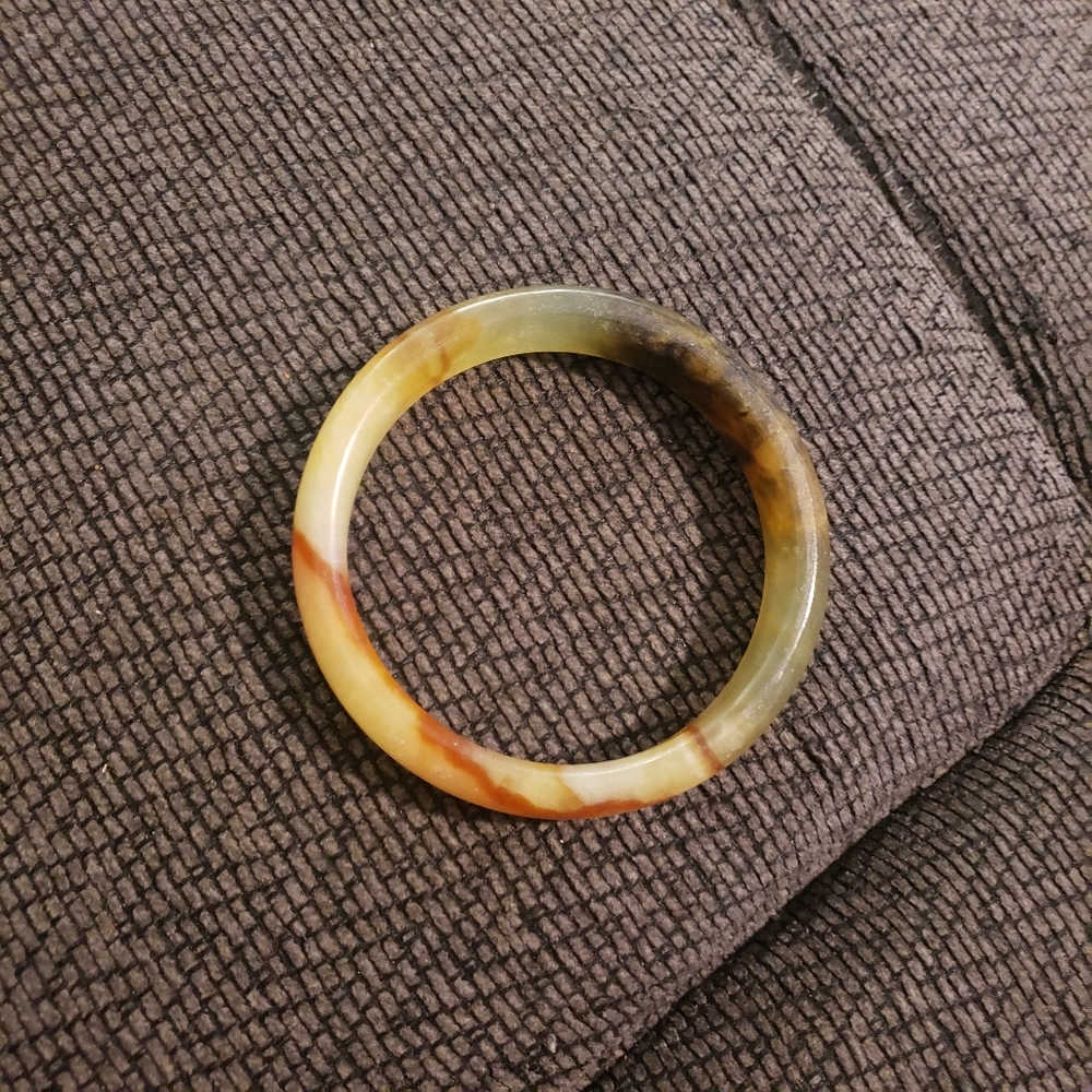 Agate solid bangle - Picture 2 of 6